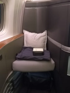 Cathay first class seat guest chair