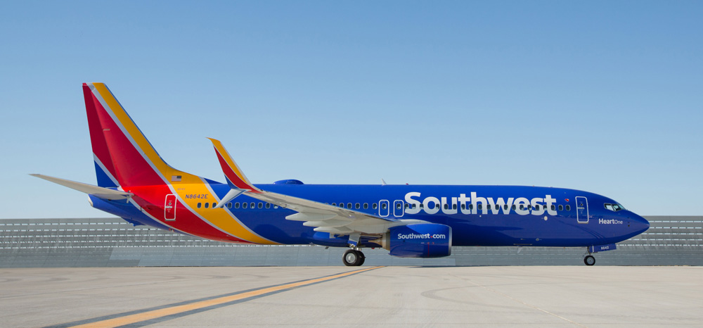 Southwest Airlines plane image