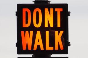 Don't walk sign