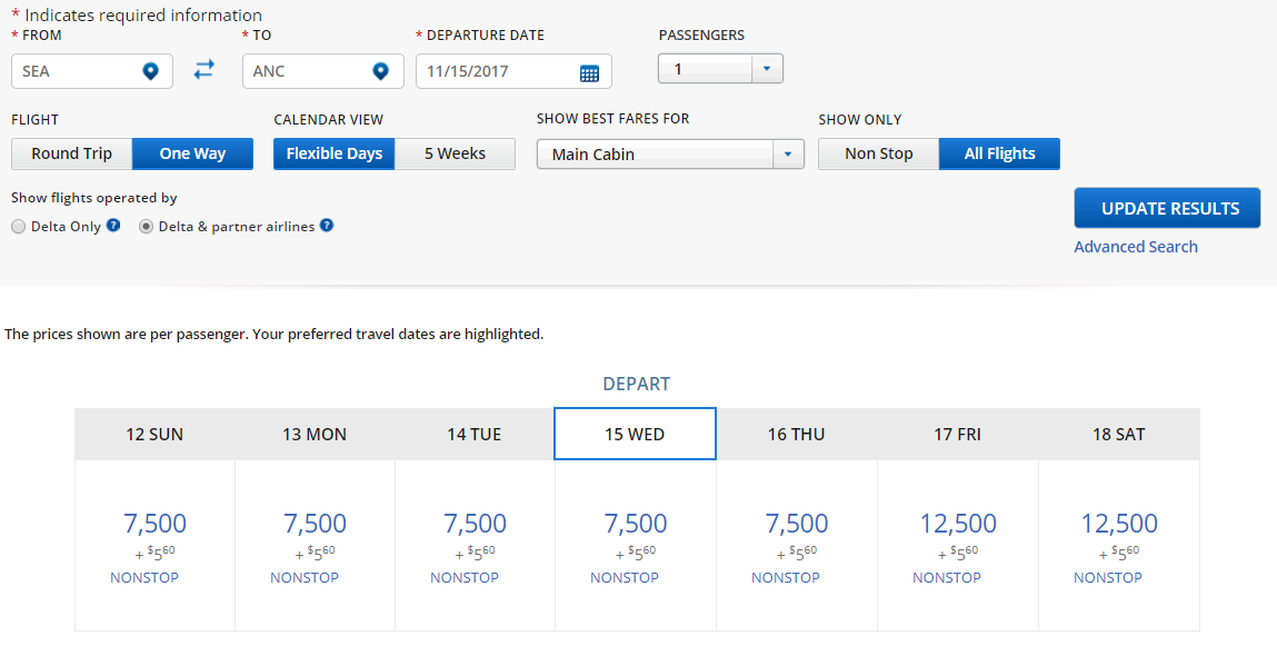 Skymiles Conversion Chart