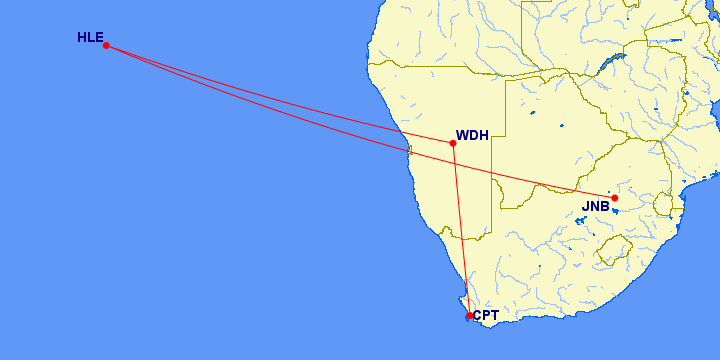 JNB-HLE-WDH-CPT map