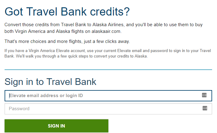 virgin travel bank log in