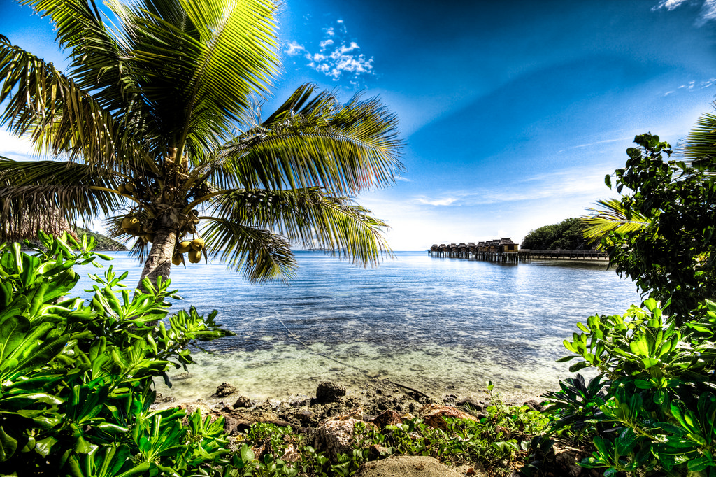 Fiji beach scene