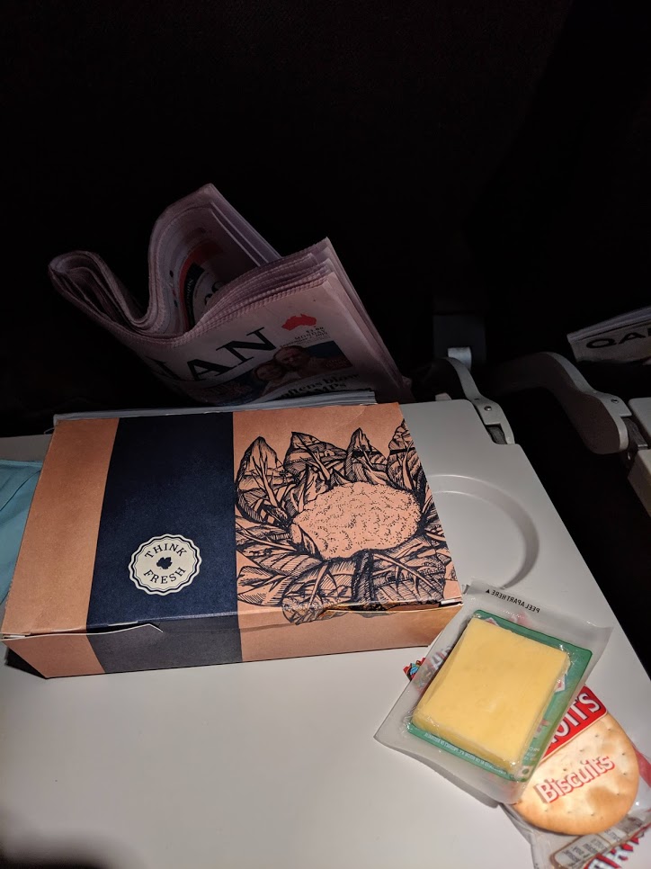 Qantas meal box